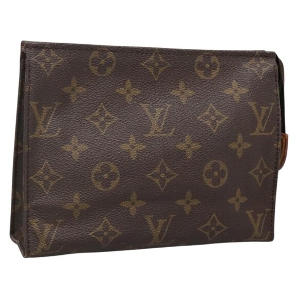 LOUIS VUITTON Monogram Poche Toilette 19 Pouch M47544 LV Auth 139379 - Picture 1 of 16